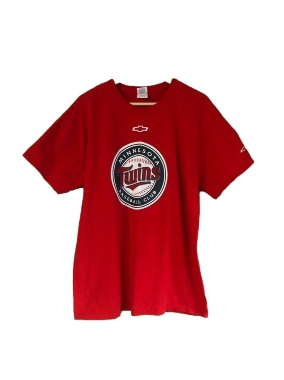 Minnesota Twins Baseball Club Chevrolet #1 Gildan Heavy Cotton tee size large